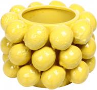 Ваза фарфоровая BonaDi Lemon 26 см желтая 457-325