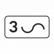 Знак дорожный GIS UKRAINE 7.10 Количество поворотов (І типоразмер) ГОСТ