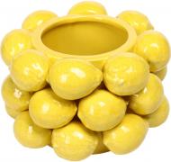 Ваза порцелянова BonaDi Lemon 21 см жовта 457-324