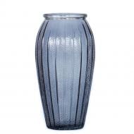 Ваза стеклянная Ritz 26 см серая 83240425-43_YBCG-240425/1