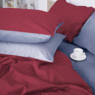 Наволочка Satin Premium 0847+0843 Thomas 60x60 см серо-голубой/красный MirSon