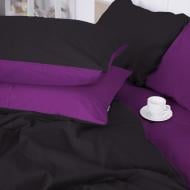 Наволочка Satin Premium 0848+0846 Isabella 50x70 см фиолетовый/черный MirSon