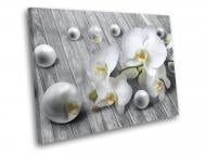 Картина Белая орхидея с шарами 3Д 40x30 см WallArt 54496-1.1