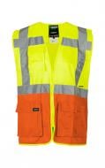 Жилет сигнальный Sizam Hi-Viz Coventry р. XL рост универсальный 30262 желтый с оранжевым