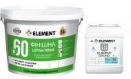 Шпаклівка Element D60 27 кг + Ґрунт Element Grund 5 л