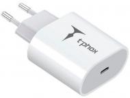 Мережевий зарядний пристрій T-PHOX iSpeed PD Charger (20W) - White