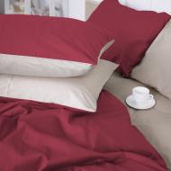 Наволочка Satin Premium 0847+0840 Ruby 70x70 см кремовый/красный MirSon