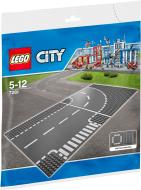 Конструктор LEGO City Т-образный перекресток и поворот 7281