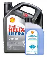 Моторне мастило SHELL промонабір Helix Ultra ECT C2/C3 + Winter Screenwash Conc. (-55°С, 1 л) 0W-30 4 л (ТОВ-У512749)