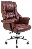 УЦЕНКА! Кресло Richman Конгресс Хром Кожа-Люкс КОРИЧНЕВЫЙ (УЦ №34)