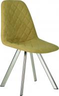 Стул обеденный Nowy Styl LIYA 4L CHROME (BOX-1) RMB SORO-40 желтый / хром