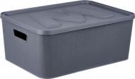 Ящик для хранения Gonpa графитовый Memo М 14 л G548 280x390x160 мм