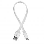 Дата-кабель ColorWay USB male – micro USB male 25 см белый 0,25 м (CW-CBUM-MUM25W)