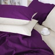 Наволочка Satin Premium 0846+0840 Betty 50x50 см айворі/фіолетовий MirSon