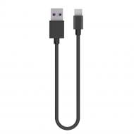 Дата-кабель ColorWay USB Type-C (PVC) 2.4А 0.3м черный (CW-CBUC059-BK) 0,3 м black (CW-CBUC059-BK)