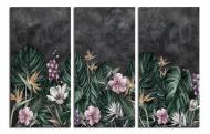 Картина модульная Тропические цветы 90x60 см WallArt 54502-3.1
