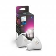 Розумна лампа Philips Smart Hue RGB BT DIM 2шт./уп. 5,7 Вт MR16 матова GU10 220 В 2000-6500 К 929001953120