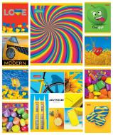 Тетрадь 60 листов в клетку серия неоновые +уф лак Тетрада