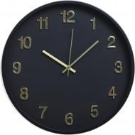 Часы настенные Linea 40 см черный с золотым