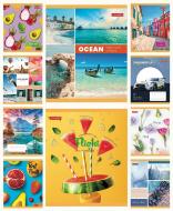 Тетрадь 60 листов в клетку, серия holographik silver с серебряным глитером Тетрада