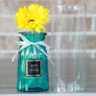 Набор подарочный Ваза голубая с цветком 15 см 86005912