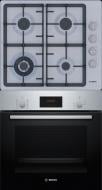 Комплект встраиваемой техники Bosch духовой шкаф HBF512BS1T + варочная поверхность газовая PBH6C5K90R