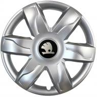 Колпак для колес SKS Skoda 318 91561 R15" 4 шт. серебряный