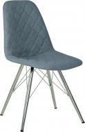 Стул обеденный Nowy Styl LIYA 4LX CHROME (BOX-1) RMB SORO-93 серый / хром