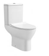 Унитаз-компакт Grace RIVO двухсекционный с системой смыва RIMLESS, сиденьем UF с плавным закрытием и металлическим креплением