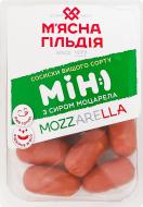 Сосиски с сыром моцарелла мини лоток 250 г Мясная гильдия