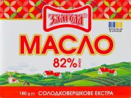 Масло Злагода сладкосливочное 82% экстра 180 г