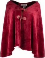 Пончо Underprice р. one size бордовый