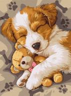 Картина по номерам Спящий джек-рассел ©art_selena_ua 30x40 см Ideyka