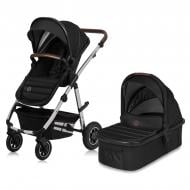 Коляска універсальна 2 в 1 Lionelo AMBER BLACK SILVER