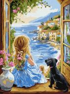 Картина по номерам Мечтательная девочка ©art.solomiia 30x40 см Ideyka