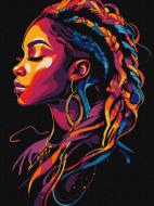 Картина по номерам Яркие косы с красками металлик extra ©art_selena_ua 30x40 см Ideyka