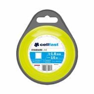 Волосінь для тримера Cellfast STANDART квадрат 1,6 мм x 15 м (35-011)