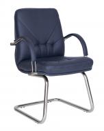 Кресло Nowy Styl MANAGER STEEL CF LB CHROME ECO-22 синий