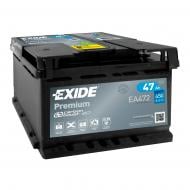 Акумулятор автомобільний EXIDE Premium Carbon Boost 6СТ АзЕ 47Ah 450A 12V «+» праворуч (EA472)