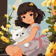 Картина по номерам В теплых объятиях ©art_selena_ua 40x40 см Ideyka