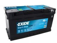 Акумулятор автомобільний EXIDE AGM 6СТ-95 Euro 95Ah 850A 12V «+» праворуч (EK950)