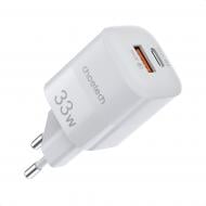 Мережевий зарядний пристрій Choetech PD5006-EU-WH GaN USB-A/USB-C 33Вт QC3.0/PD/PPS