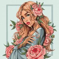 Картина по номерам Весенний цветок ©lien_illustration 40x40 см Ideyka