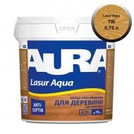 Деревозащитное средство Aura® Lasur Aqua тик шелковистый мат 0,07 л