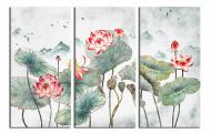 Картина модульная Лотос в горах 120x80 см WallArt 54513-3.2
