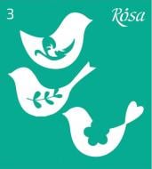 Трафарет многоразовый самоклеящий №3 3625103 90х100 мм Rosa Talent