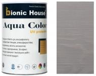 Лазурь Bionic House лессирующая универсальная Aqua Color UV protect пепел шелковистый мат 0,8 л