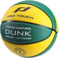 Баскетбольный мяч Pro Touch Dunk 177966-904743 р. 7 зеленый с желтым