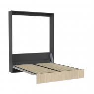 Кровать-шкаф Mira 140x200 см антрацит/дуб сонома
