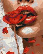 Картина по номерам Девушка с розой ©art.solomiia 40x50 см Ideyka